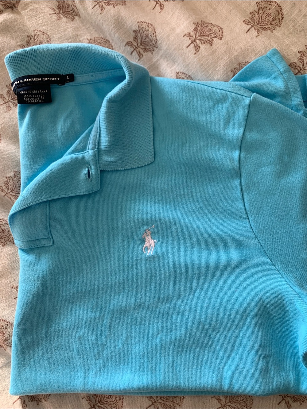 Ralph Lauren women’s Aqua Blue Short-Sleeve Polo